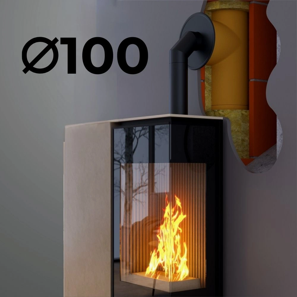TUBULATURA PREMIUM PELETI FI100 - SEMINEE / SOBE
