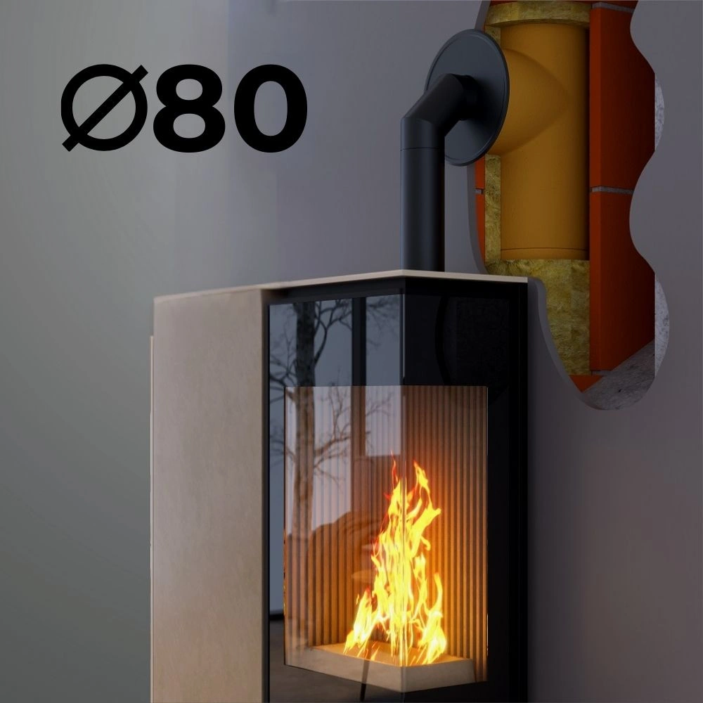 TUBULATURA PREMIUM PELETI FI 80 - SEMINEE / SOBE